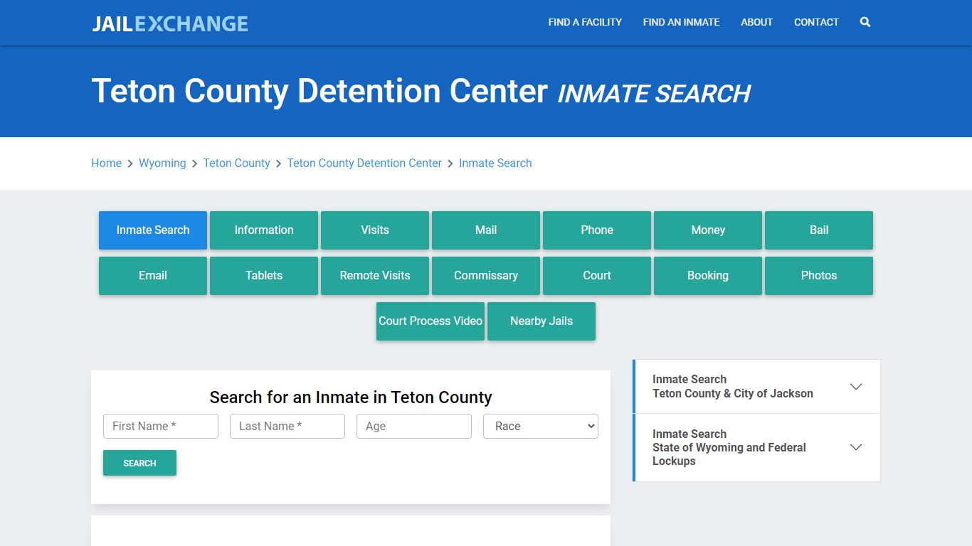 Teton County Detention Center, WY Inmate Search: Roster & Mugshots