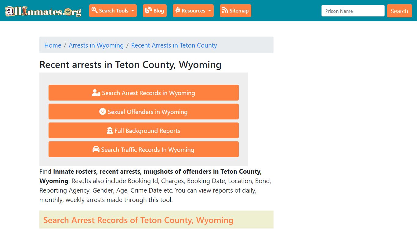 Recent arrests in Teton County, Wyoming | Mugshots, Rosters, Inmates ...